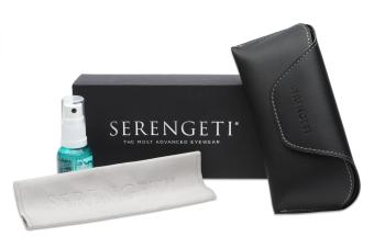 Serengeti Carrara Small 8554 (Shiny Gunmetal) Gepolariseerd