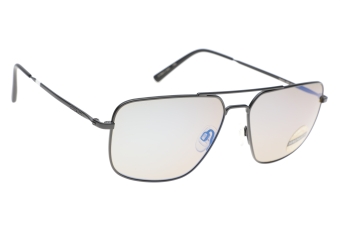 Serengeti Agostino 8828 (Matte Black) Gepolariseerd, Spiegelcoating