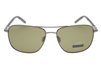 Serengeti Spello 8798 (Shiny Gunmetal/Black/Gray) Gepolariseerd