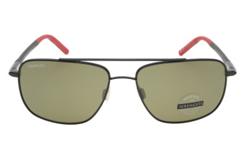 Serengeti Tellaro 8818 (Shiny Black/Black/Red) Gepolariseerd