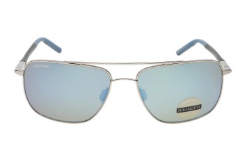Serengeti Tellaro SS045001 (Gunmetal/Matte Blue Temple Tips) Gepolariseerd