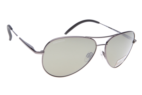 Serengeti Carrara Small 8554 (Shiny Gunmetal) Gepolariseerd