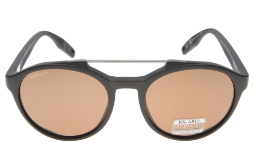 Serengeti Leandro 8592 (Satin Black/Shiny Dark Gunmetal) Gepolariseerd