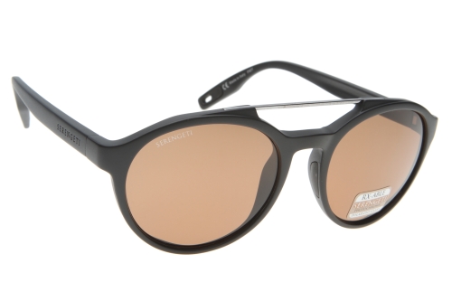 Serengeti Leandro 8592 (Satin Black/Shiny Dark Gunmetal) Gepolariseerd